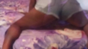 BABE WITH DIRTY FEET PISS ON BED BEFORE HUMPING IN PEE