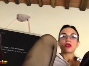 Prof in stockings strapon JOI fantasy 15/16