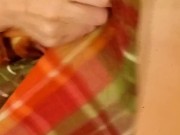 BLANKET PUSSY RUBBING, intense clit orgasm - Ela Stance 2/16