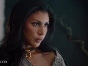 Deeper. Submissive Queenie wears chastity belt for her dom 4/16