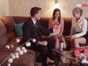 Sicilia & Anina Silk Hardcore Threeway With Cheating Husband - VIP SEX VAULT 3/16