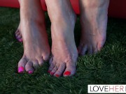 Sexy Blonde Feet Friends 2/16