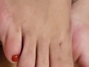Hot wife footjob 4/16