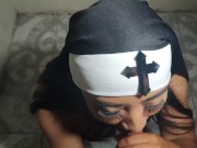 Nun addicted to anal sex twerks with his cock in her ass 3/16