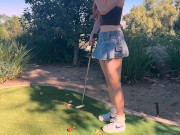 Golf date turns into sneaky public fuck with hot redhead 1/16