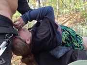 Fun In The Woods- Licking Pussy, Eating Ass, FaceFuck & Doggy Used Till Creampie 7/16