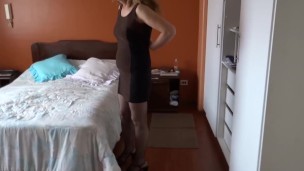 I love showing off watching my stepson's friends jerk off