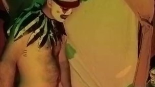 Horny clown wank and cum 😈😜