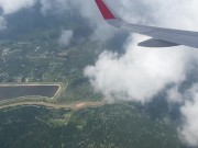 Рискованный публичный минет в самолете - нас спалили! 1/16