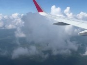 Рискованный публичный минет в самолете - нас спалили! 3/16