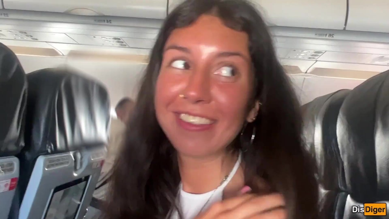 Risky public blowjob on a plane - we got caught! - RedTube