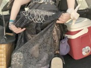 Pirate Girl Pepper Starks Gives Parked Cars a Public Show 11/16