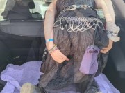 Pirate Girl Pepper Starks Gives Parked Cars a Public Show 2/16