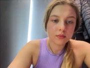 Extreme masturbating. Hot amateur cum in the changing room