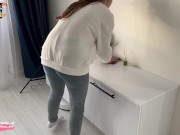 Wife came to clean for an hour, I cum in her mouth 1/16