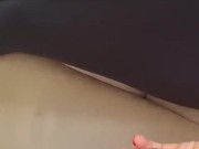 I come to cum on her leggings while she reads 3/16