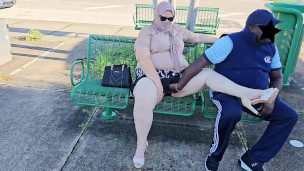 Big ass Pawg Milf sucking black cock & getting fat pussy creampie - BBW SSBBW, big fat ass, big butt