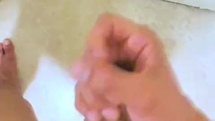 Jerking off before bed