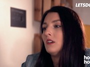 Katy Rose Discovers That Her Roommate Has A Big Black Dick & Now She Wants To Fuck - HORNY HOSTEL 2/16