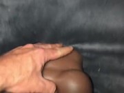 Intense Male Double Orgasm While Using My Ebony Fake Pussy & BBC Dildo 12/16