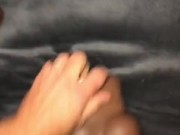 Intense Male Double Orgasm While Using My Ebony Fake Pussy & BBC Dildo 13/16