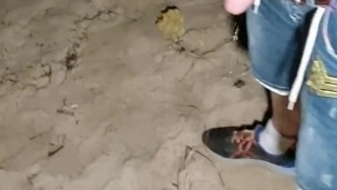 Watersports on Maslin Beach, Adelaide, Australia - I couldn't hold it in any longer!