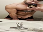 Buff Bisexual Takes Cock Out And Poses For Onlyfans 8/16