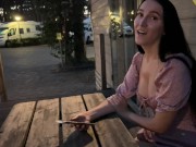 Hot brunette cheats on her boyfriend with her camping neighbor 1/16