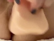 【人妻妄想日記⑧】朝起きたらいつも欲しいのでディルドでビンビンのおち◯ぽを想像して挿入してみました❤️ 14/16