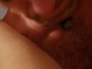 cleaning his cum out of my pussy 4/16