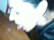 Mature milf stepmom licking saliva while getting fucked in the ass from behind 11/16