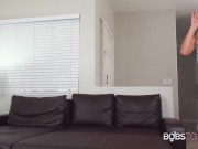 Blonde Shemale Fucked Hard A Guy In A Couch 3/16