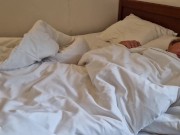 Husband waking up wife with licking her pussy, fucks her in doggy style and cums all over her pussy 1/16