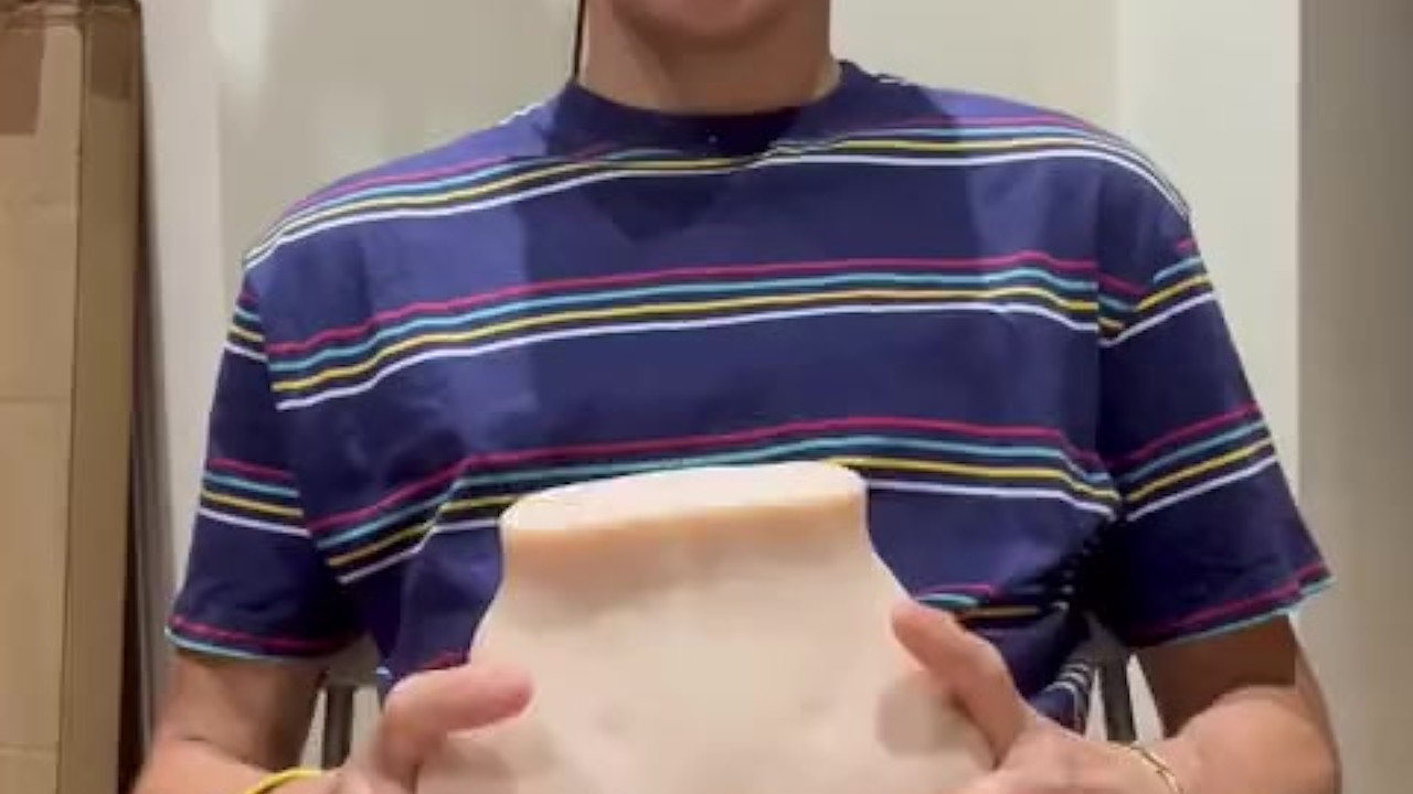 Big cock boy breaks the toy from fucking so much