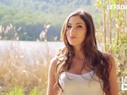 Clea Gaultier Couldn't Wait Until Arriving Home So She Fucked Outdoors With BF - LATINA MILF 2/16