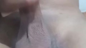 my cousin jerking off at my house while my parents were gone and he made me record it
