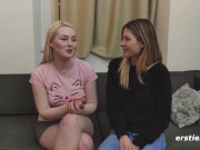 Ersties - Hot Blonde Quivers As Rebecca Tongues Her Clit 14/16