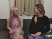 Ersties - Hot Blonde Quivers As Rebecca Tongues Her Clit 5/16