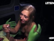 Sluts Lena Nitro & Lullu Gun Fucked By Masked Guys On Halloween - LETSDOEIT 11/16