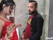 Indian Couple On Honeymoon Having Sex Hot Young Wife Giving Blowjob 2/16