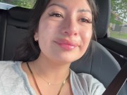 Latina Drives Around In Public With Cum On Her Face After Sucking The Soul Out Of Him!!! 16/16