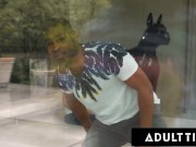 Bubble Butt Cutie Enjoys Interracial DP 2/16