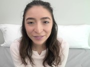 This gorgeous brunette amateur is 18 with a hot body with tan lines 11/16