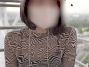 観覧車で露出プレイ♡ 巨乳を揺らしながら濃厚生ハメ中出しセックス　日本人　素人　カップル　手コキ　フェラ　かわいい　流出　　野外　露出　射精　手マン　おもちゃ　おっぱい　まろちゃんねる - Screenshot 3 of 16 - Point Of View