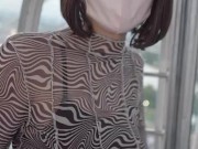 観覧車で露出プレイ♡ 巨乳を揺らしながら濃厚生ハメ中出しセックス　日本人　素人　カップル　手コキ　フェラ　かわいい　流出　　野外　露出　射精　手マン　おもちゃ　おっぱい　まろちゃんねる - Screenshot 8 of 16 - Point Of View