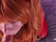 Asuka Langley sucks a fat cock 11/16
