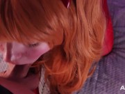 Asuka Langley sucks a fat cock 7/16