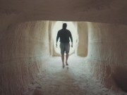 Daddy wants to eat dirty pussy but babe push her feet on daddy's face 1/16