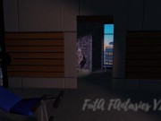 Muscle guy fucking a big tits futa babe in the shower in a 3d porn animation 2/16