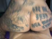 Gostosa da bunda grande sendo fodida e enchendo a boca de esperma 9/16